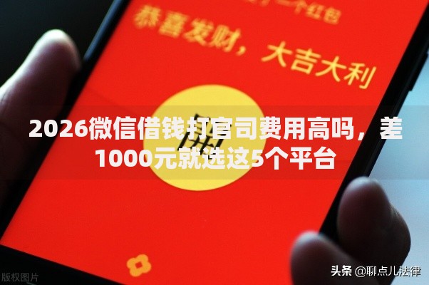 2026微信借钱打官司费用高吗，差1000元就选这5个平台