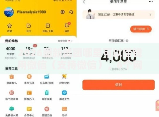 2026最新美团哪里可以借钱用微信(支持微信),6个网贷平台借款好审批无私分享 2026最新美团哪里可以借钱用微信(支持微信),6个网贷平台借款好审批无私分享