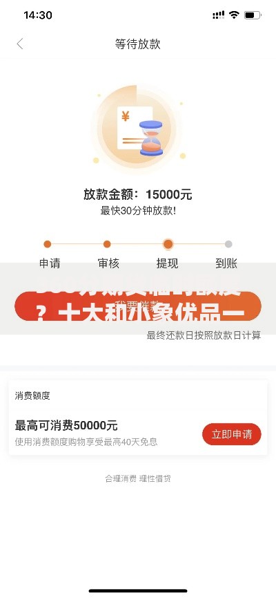 360分期贷临时额度？十大和小象优品一样好下款的口子推荐