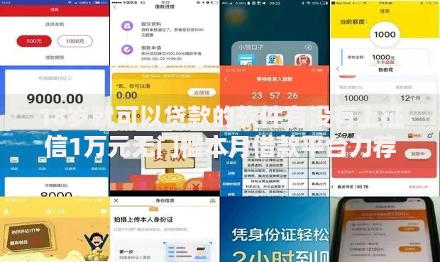 18岁就可以贷款的软件有没有上征信1万元无门槛本月借款平台力荐！分享小额网贷口子1万元无门槛借款