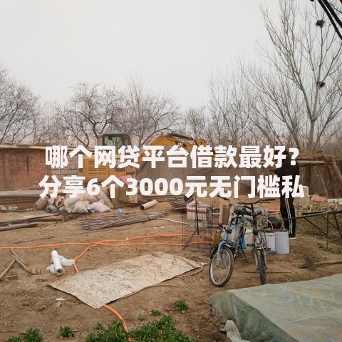 哪个网贷平台借款最好？分享6个3000元无门槛私借平台