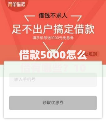 借款5000怎么借有哪些？10个貌似免审批、平台借款容易贷款合集