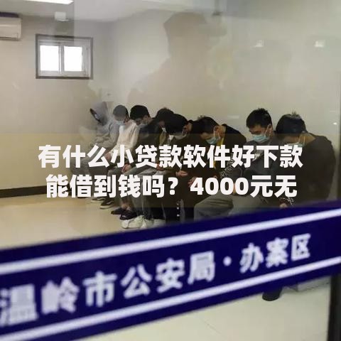有什么小贷款软件好下款能借到钱吗？4000元无门槛借款5个平台推荐