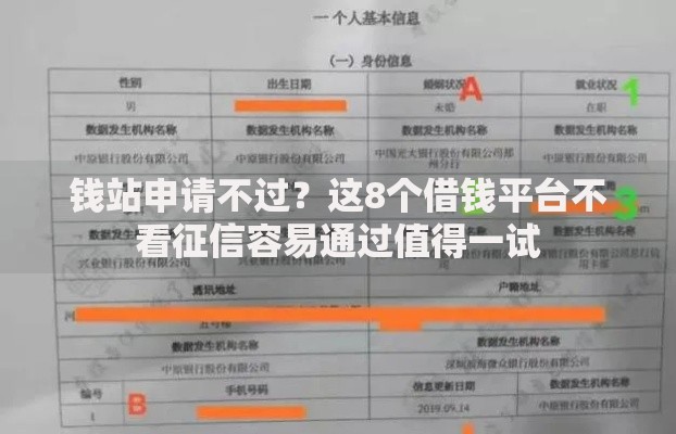 钱站申请不过？这8个借钱平台不看征信容易通过值得一试