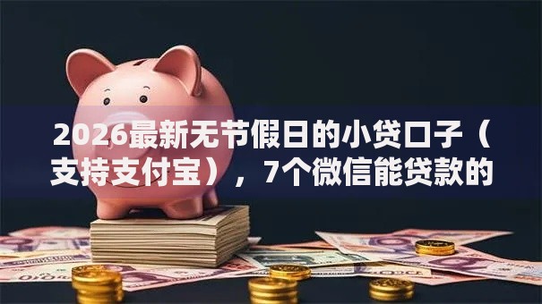 2026最新无节假日的小贷口子（支持支付宝），7个微信能贷款的平台无私分享