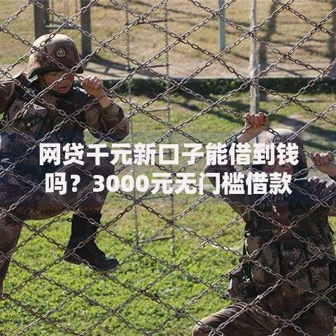 网贷千元新口子能借到钱吗？3000元无门槛借款5个平台推荐