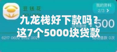 九龙栈好下款吗?这7个5000块贷款秒下软件值得一试 九龙栈好下款吗?这7个5000块贷款秒下软件值得一试