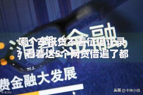 哪个车抵贷不看征信记录？看看这5个网贷借遍了都拒绝去借款平台借钱怎么样