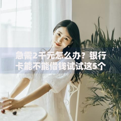 急需2千元怎么办？银行卡能不能借钱试试这5个无门槛平台