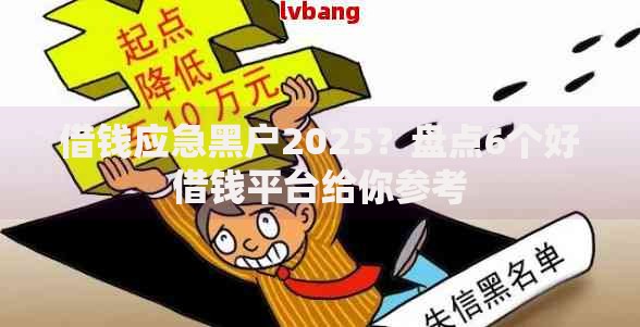 借钱应急黑户2025？盘点6个好借钱平台给你参考