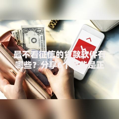 最不看征信的贷款软件有哪些？分享6个哪些是正规的网贷平台