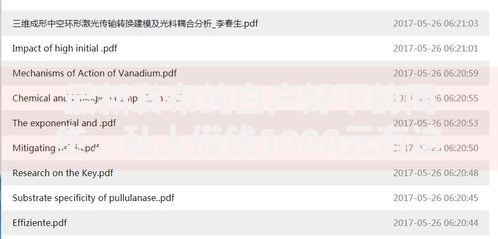 最新发布纯白户好下的网贷，私人借钱1000元有这8个渠道