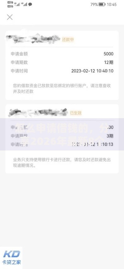 怎么申请借钱的，分享2026年最新8个无视黑白下款8000左右的口子