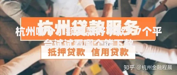 杭州哪个小额贷款好下款？7个平台试试看哪个能下款