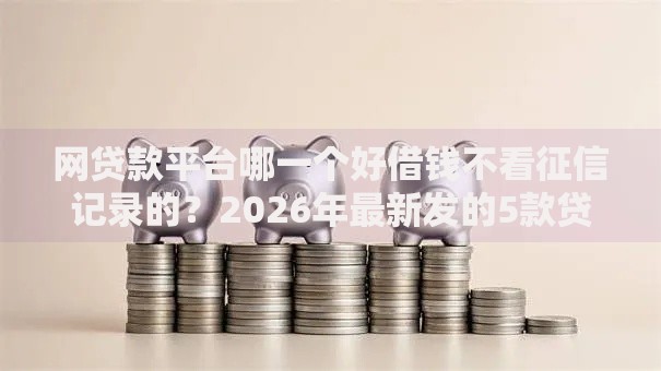 网贷款平台哪一个好借钱不看征信记录的？2026年最新发的5款贷款口子