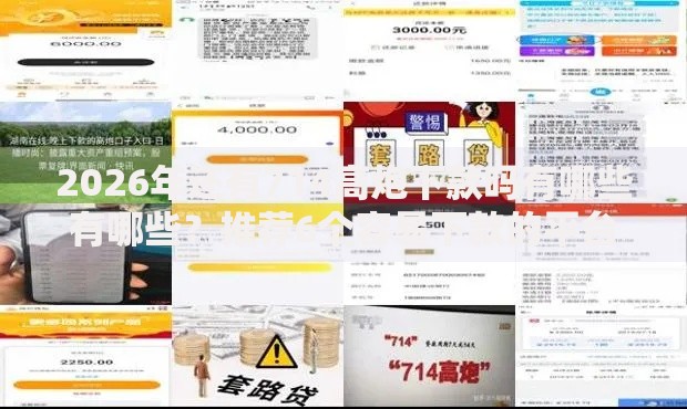 2026年还有714高炮下款吗有哪些有哪些？推荐6个容易下款的平台