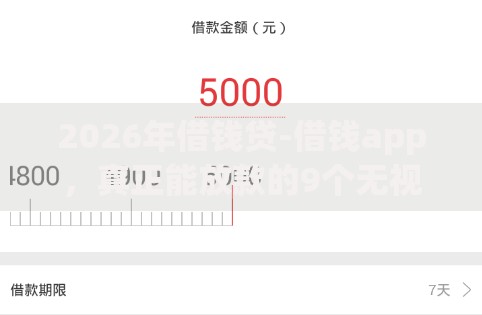 2026年借钱贷-借钱app，真正能放款的9个无视黑白100%秒下网贷推荐