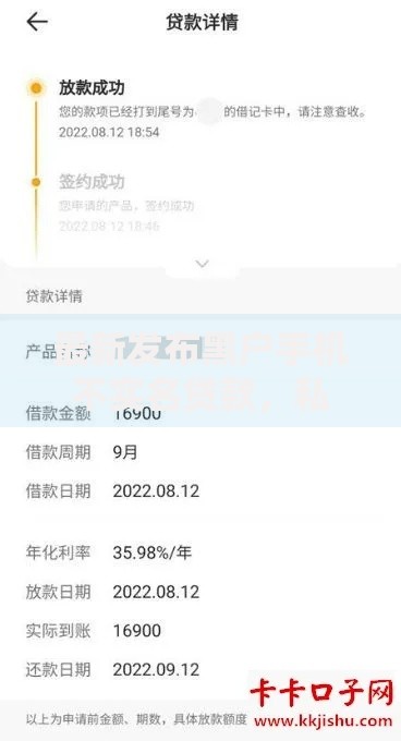 最新发布黑户手机不实名贷款，私人借钱20000元有这7个渠道