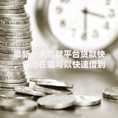 最新十大借款平台贷款快，专治在哪可以快速借到钱呢