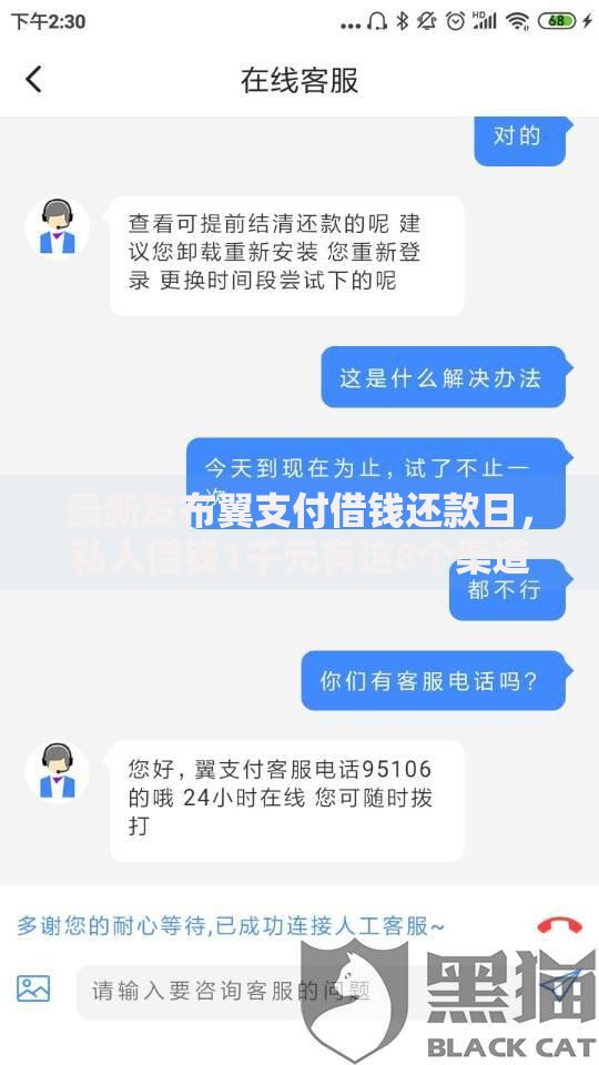 最新发布翼支付借钱还款日，私人借钱1千元有这8个渠道
