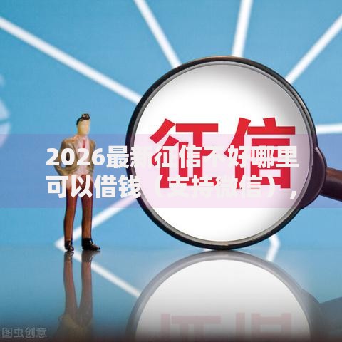 2026最新征信不好哪里可以借钱（支持微信），7个国家正规网贷平台无私分享
