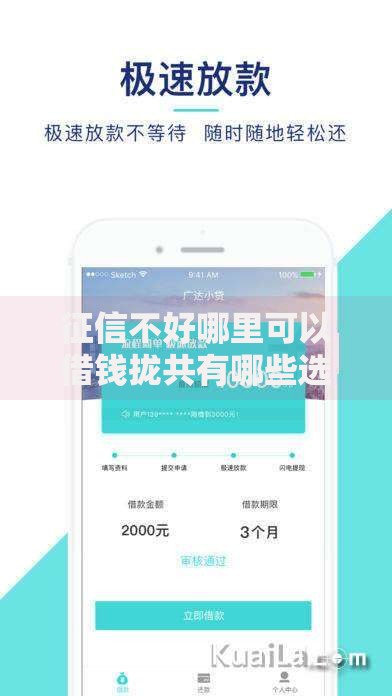 征信不好哪里可以借钱拢共有哪些选择？5个类似花薪的30天借款平台详解