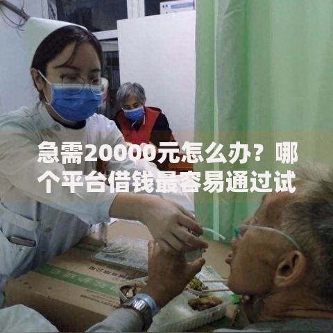 急需20000元怎么办？哪个平台借钱最容易通过试试这8个无门槛平台