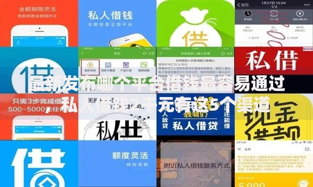 最新发布哪个平台借钱最容易通过，私人借钱2千元有这5个渠道