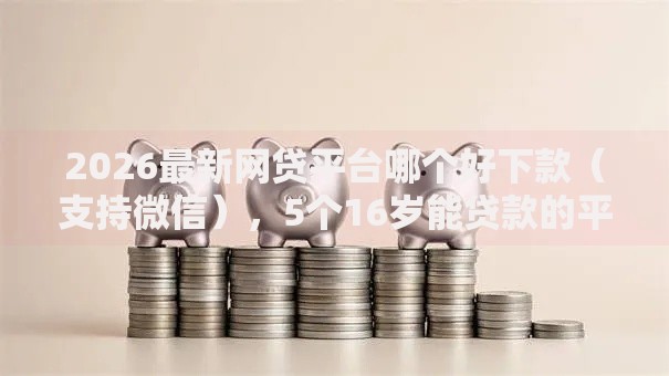 2026最新网贷平台哪个好下款（支持微信），5个16岁能贷款的平台无私分享