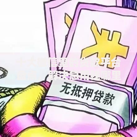 十大微信里的贷款平台盘点，解决急用钱哪里可以快速借到的问题