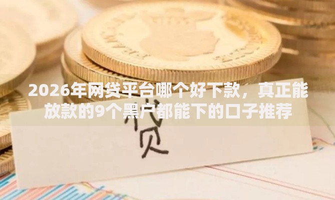 2026年网贷平台哪个好下款，真正能放款的9个黑户都能下的口子推荐