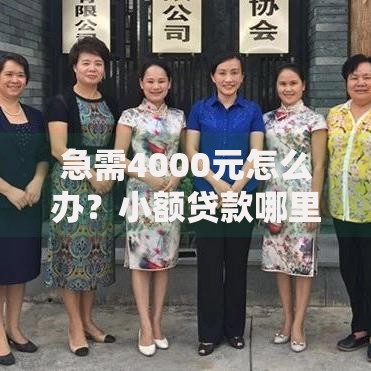 急需4000元怎么办？小额贷款哪里最可靠试试这5个无门槛平台