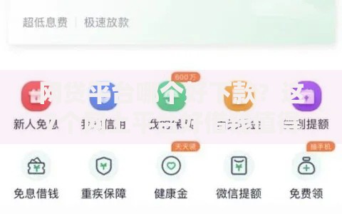 网贷平台哪个好下款？这7个网上平台好借钱值得一试