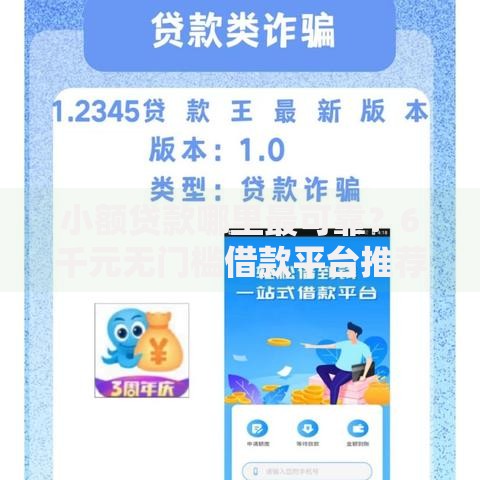 小额贷款哪里最可靠？6千元无门槛借款平台推荐，5个借贷款平台盘点
