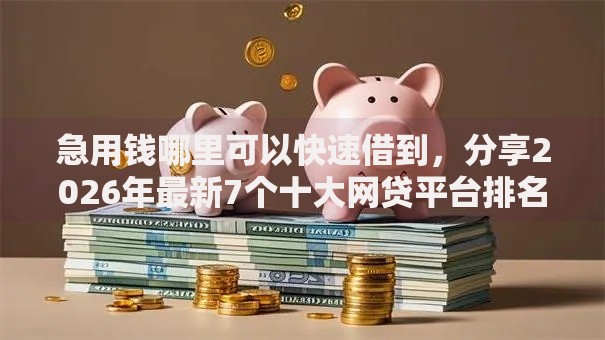 急用钱哪里可以快速借到，分享2026年最新7个十大网贷平台排名不分先后