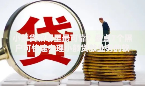 小额贷款哪里最可靠？盘点7个黑户可快速办理小额贷款业务的软件给你参考