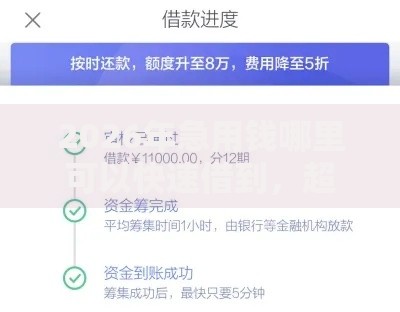 2026年急用钱哪里可以快速借到，超热门的10个黑户无条件下款的平台推荐