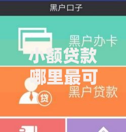 小额贷款哪里最可靠?盘点最新7个黑户下款的口子还 小额贷款哪里最可靠?盘点最新7个黑户下款的口子还