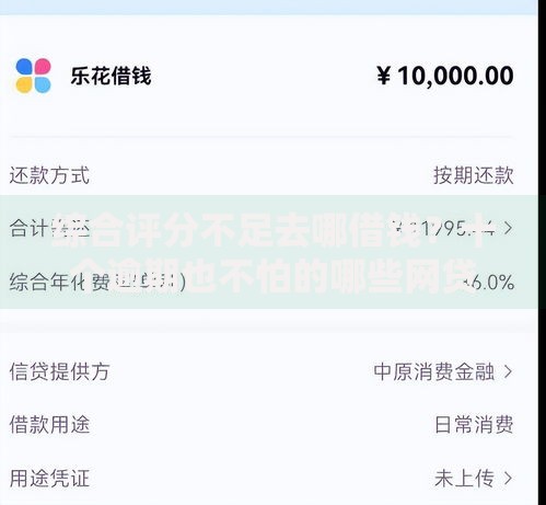 综合评分不足去哪借钱？十个逾期也不怕的哪些网贷平台容易贷款