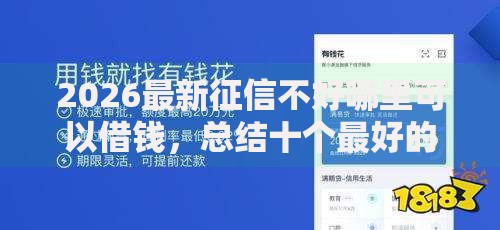 2026最新征信不好哪里可以借钱,总结十个最好的贷款平台排行! 2026最新征信不好哪里可以借钱,总结十个最好的贷款平台排行!