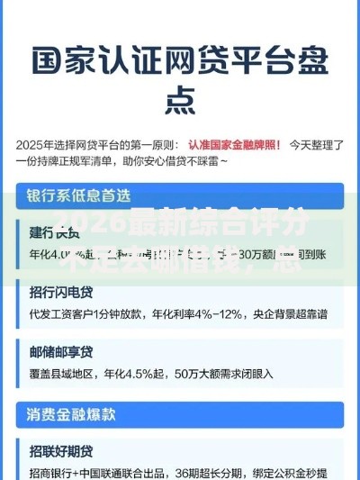 2026最新综合评分不足去哪借钱,总结十个好口子网贷! 2026最新综合评分不足去哪借钱,总结十个好口子网贷!