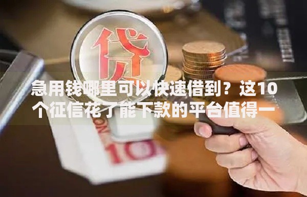 急用钱哪里可以快速借到?这10个征信花了能下款的平台值得一试 急用钱哪里可以快速借到?这10个征信花了能下款的平台值得一试