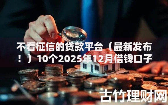 不看征信的贷款平台（最新发布！）10个2025年12月借钱口子