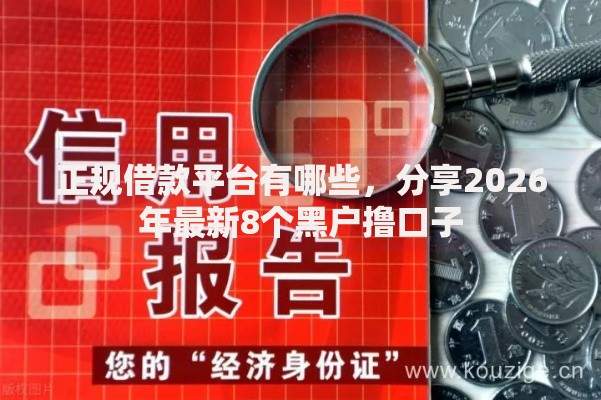 正规借款平台有哪些,分享2026年最新8个黑户撸口子 正规借款平台有哪些,分享2026年最新8个黑户撸口子