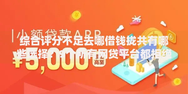 综合评分不足去哪借钱拢共有哪些选择?9个所有网贷平台都拒绝了还能借到一万的软件详解 综合评分不足去哪借钱拢共有哪些选择?9个所有网贷平台都拒绝了还能借到一万的软件详解