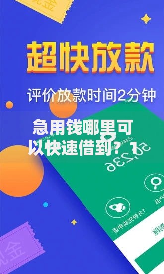 急用钱哪里可以快速借到?1千元无门槛借款平台推荐,6个个人贷款平台盘点 急用钱哪里可以快速借到?1千元无门槛借款平台推荐,6个个人贷款平台盘点