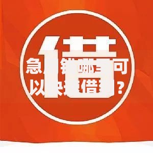 急用钱哪里可以快速借到?2026年最新发的7款贷款口子 急用钱哪里可以快速借到?2026年最新发的7款贷款口子