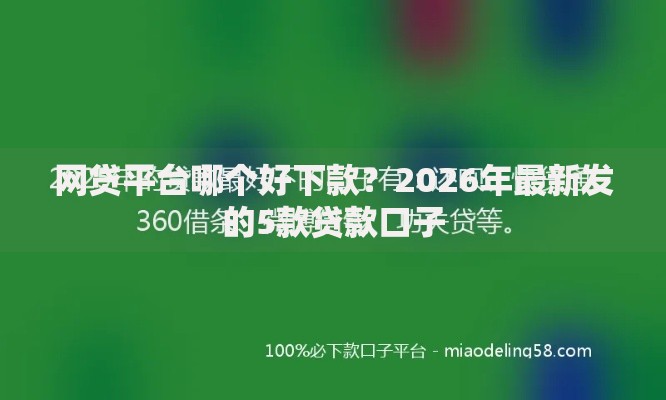 网贷平台哪个好下款?2026年最新发的5款贷款口子 网贷平台哪个好下款?2026年最新发的5款贷款口子