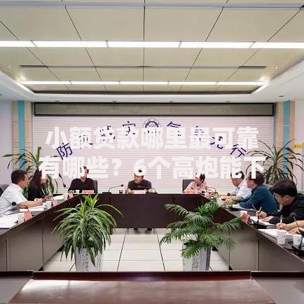 小额贷款哪里最可靠有哪些？6个高炮能下款的平台推荐给你