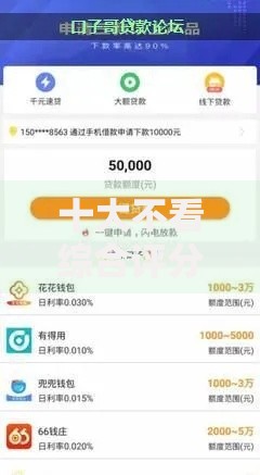 十大不看综合评分的网贷百分百下款口子盘点,解决急用钱哪里可以快速借到的问题 十大不看综合评分的网贷百分百下款口子盘点,解决急用钱哪里可以快速借到的问题